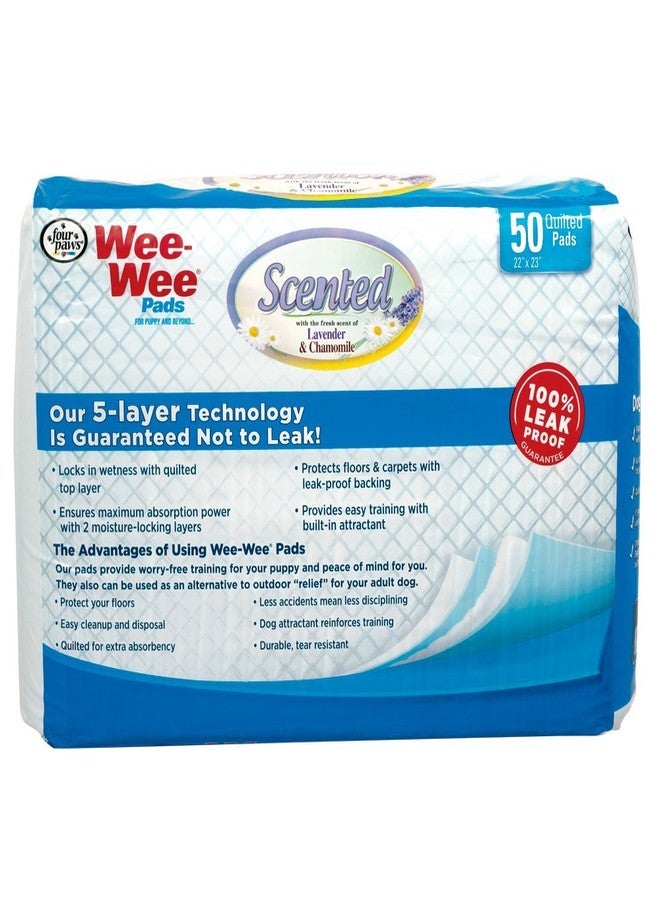 Four Paws Wee-Wee Dog Scented Lavender/Chamomile Training Pads (50 Pack) - Image 3
