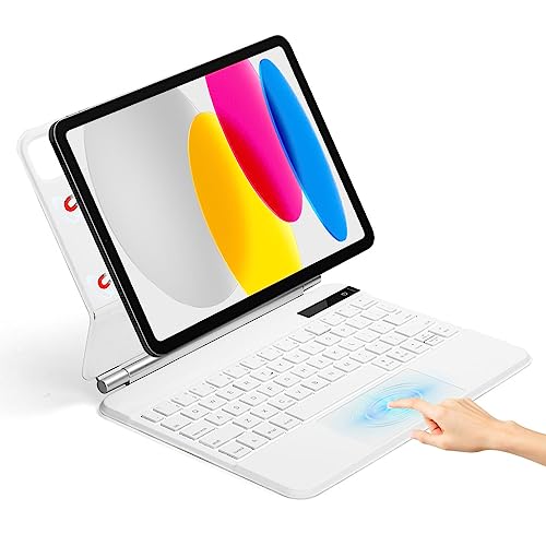 Concept Kart iPad Magic Magnetic Keyboard Case for Apple iPad Air 5th/ 4th Gen 10.9" & iPad Pro 11" (4th/3rd Gen), Floating Cantilever Design, 3 Level Backlit & Large Multi Gesture Touchpad, Bluetooth - Image 1