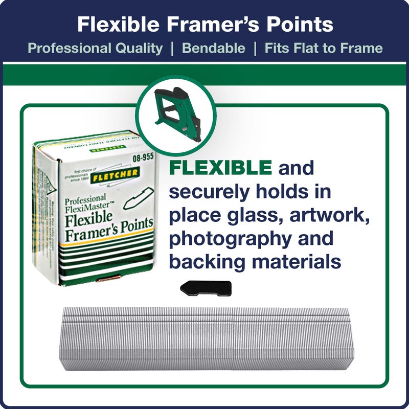 FletcherÂ® Flexi-Points-Staples - Used for Changeable Artwork with Fletcher's FlexiMasterÂ® Point Driver - Image 2