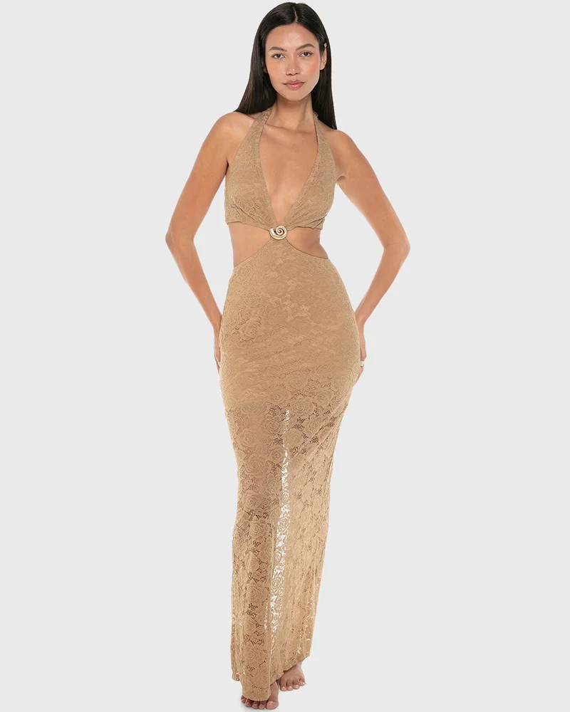 ايسلا اند ايفي Isla & Evie Knit Long Swim Cover Dress