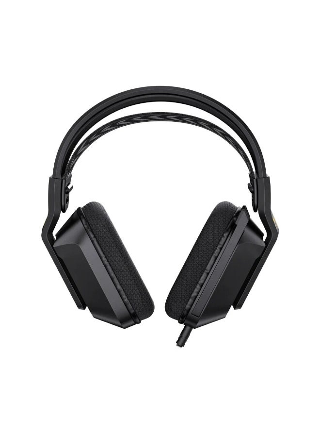 أونيكوما سماعة ألعاب X13 ستيريو RGB، صوت ستيريو، ميكروفون دوار بزاوية 120 درجة، إضاءة RGB رائعة، منفذ 3.5 مم + USB للإضاءة، وحدة مكبر صوت 50 مم. وسادات أذن ثلاثية الأبعاد مريحة للغاية. لأجهزة Xbox، PS4/5، Switch، الهواتف المحمولة، الكمبيوتر الشخصي - لون أسود. - Image 3