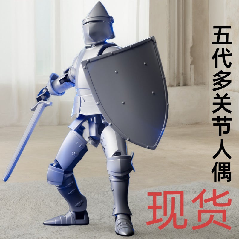 Medieval Warrior Fifth Generation 3D Printing Doll Toy Doll Joint Movable Doll Ornaments Creative Decompression - Image 2