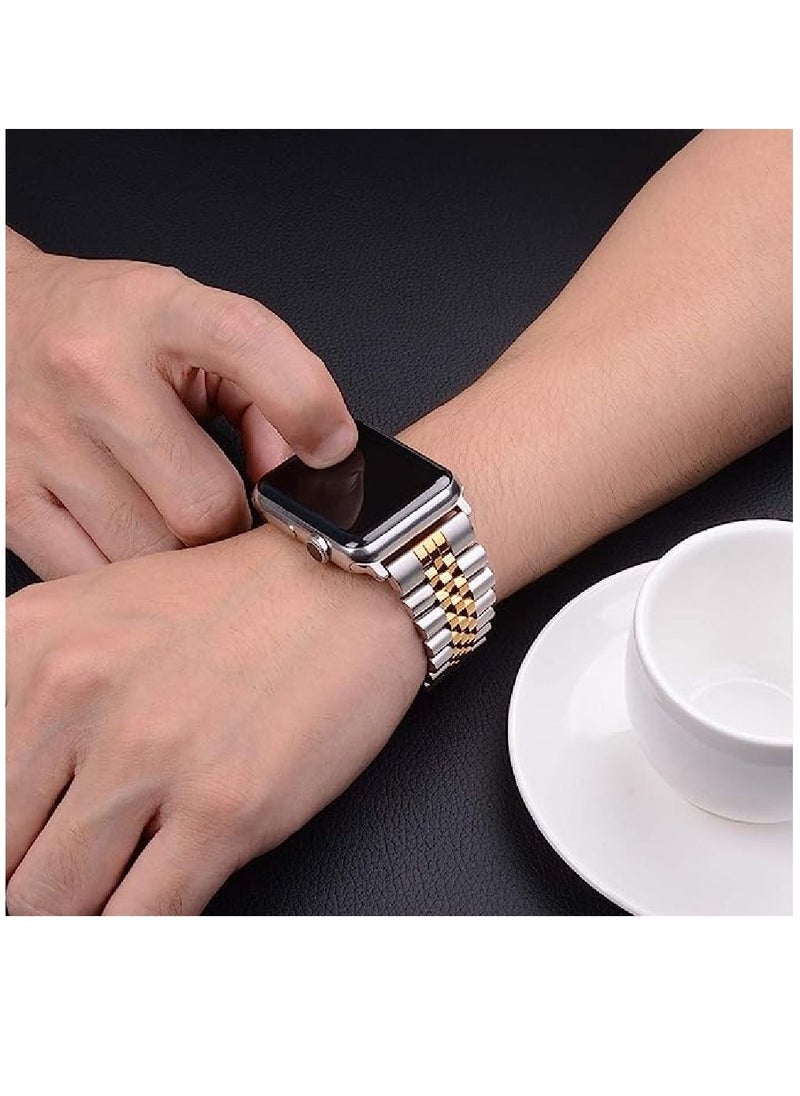 miYou Bluetooth Call Stainless Steel Men Sports Fitness Tracker IP67 Waterproof Smartwatch For IOS Android - Silver/Gold  - Image 3