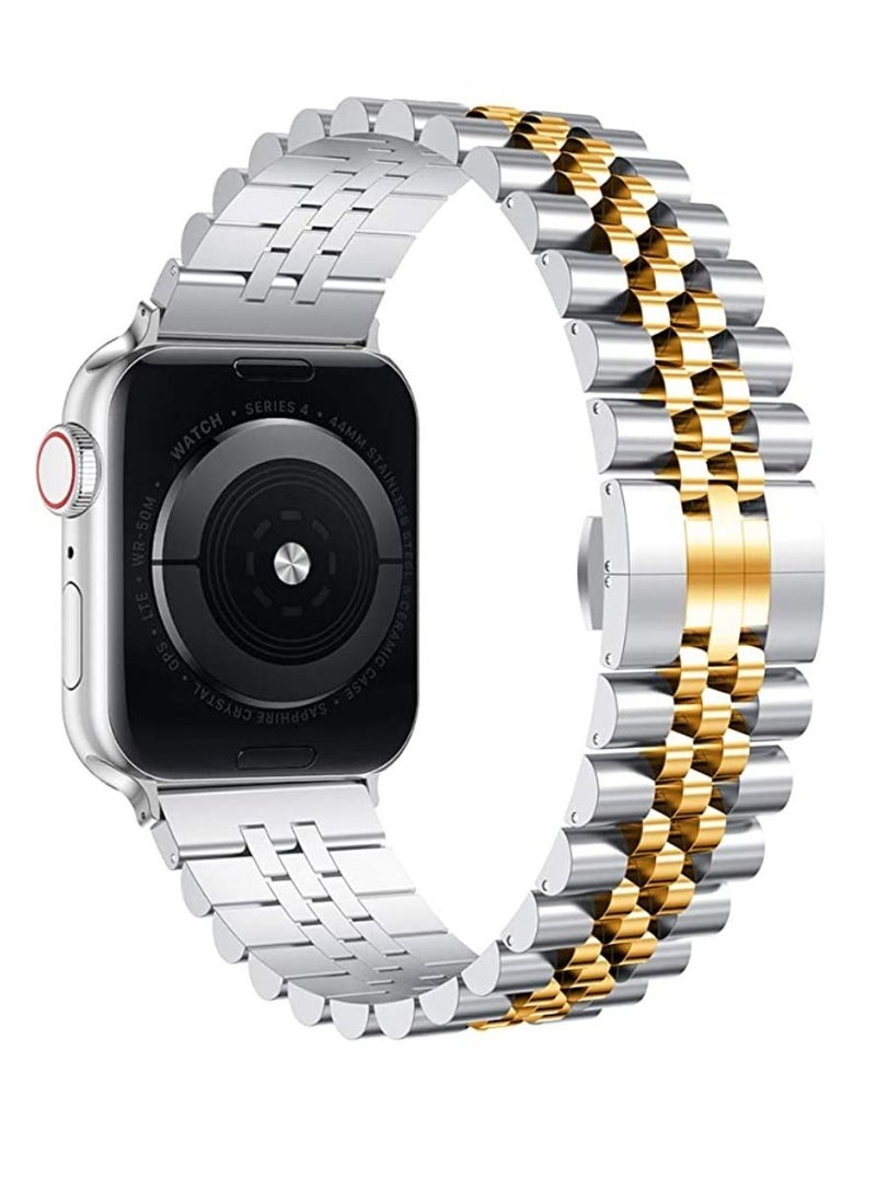 miYou Bluetooth Call Stainless Steel Men Sports Fitness Tracker IP67 Waterproof Smartwatch For IOS Android - Silver/Gold  - Image 2