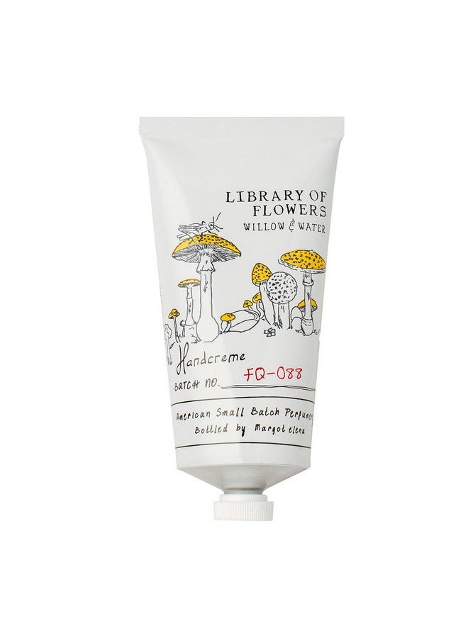 Library of Flowers Willow & Water Handcreme 2.65 Oz. Cut Greens Flowering Lotus & Watercress Scented Hand Cream For Women Moisturizing Hand Lotion For Dry Hands Shea Butter & Cocoa Butter  - Image 1