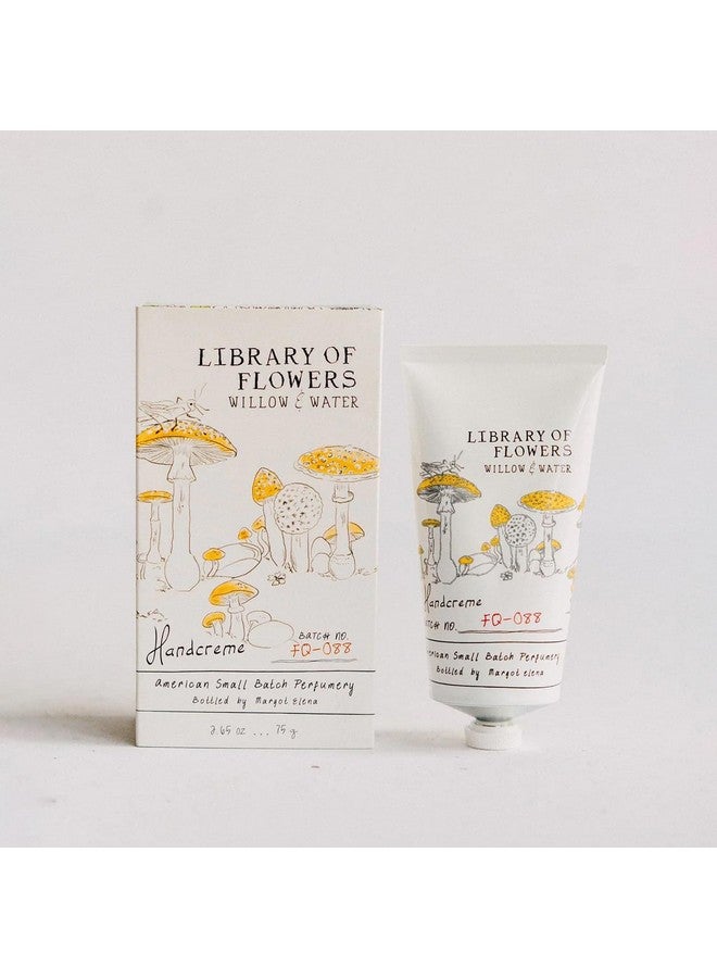 Library of Flowers Willow & Water Handcreme 2.65 Oz. Cut Greens Flowering Lotus & Watercress Scented Hand Cream For Women Moisturizing Hand Lotion For Dry Hands Shea Butter & Cocoa Butter  - Image 2