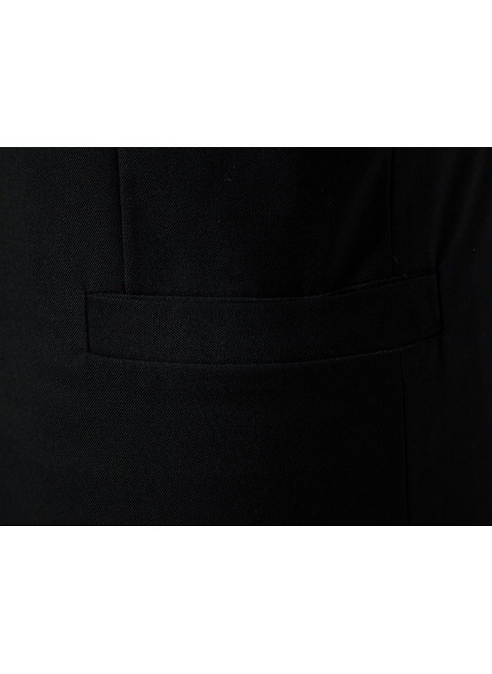 Shougu New Men's Fashionable Stand Up Collar Embroidered Wedding Casual Slim Ffit Single Breasted Suit  - Image 5