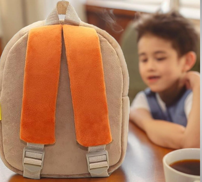ZEXSAZONE Kids Velvet School Bag | Soft Plush Backpack for Baby Boys & Girls | Toddler & Preschool Picnic Bag (2-5 Years) - Image 5