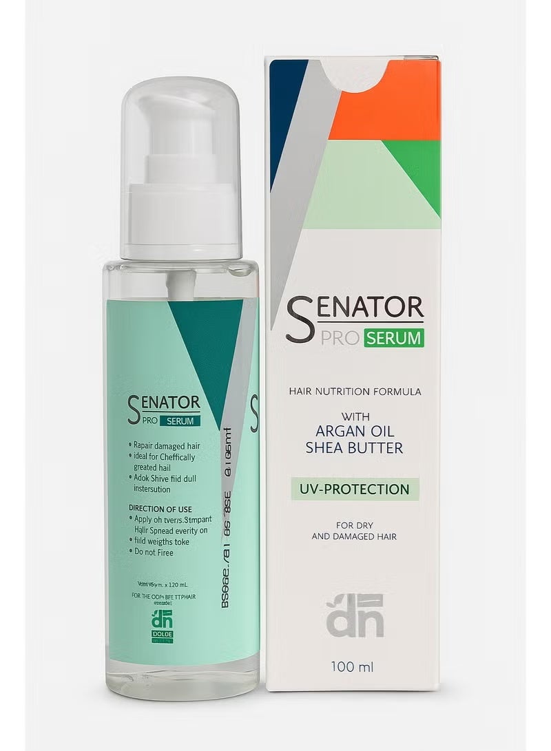 SENATOR PRO Argan Oil & Shea Butter Serum – Heat Protection – 100ml - Image 1