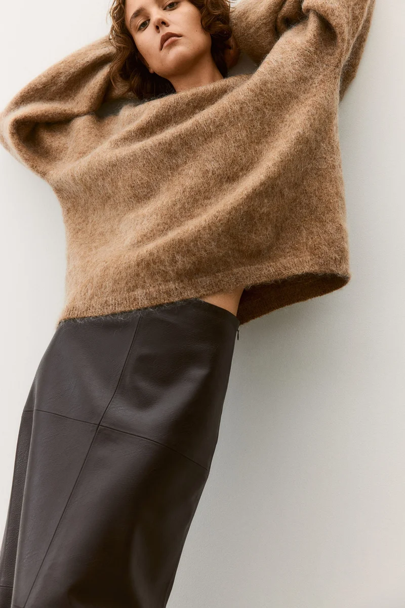 H&M Coated Skirt