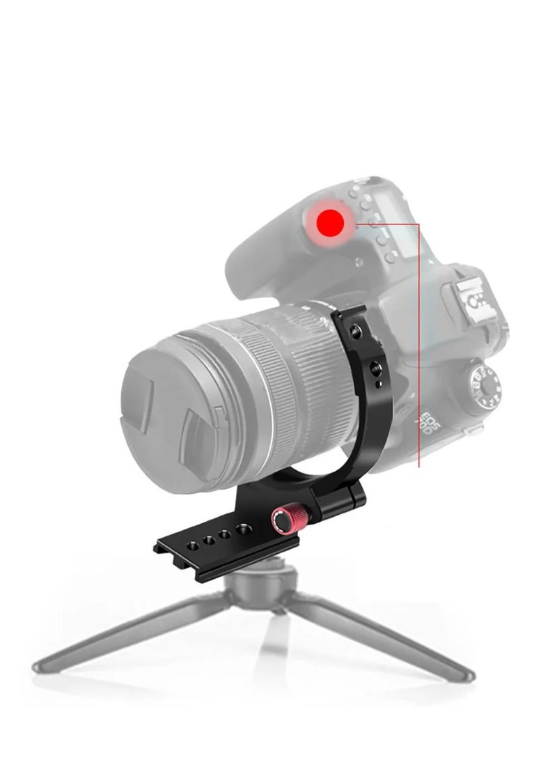 Horizontal Vertical Rig Camera Shooting Support with Bracket Semi-circular Ring for Sony Canon Nikon Fuji SLR Camera Video Holder  - Image 1