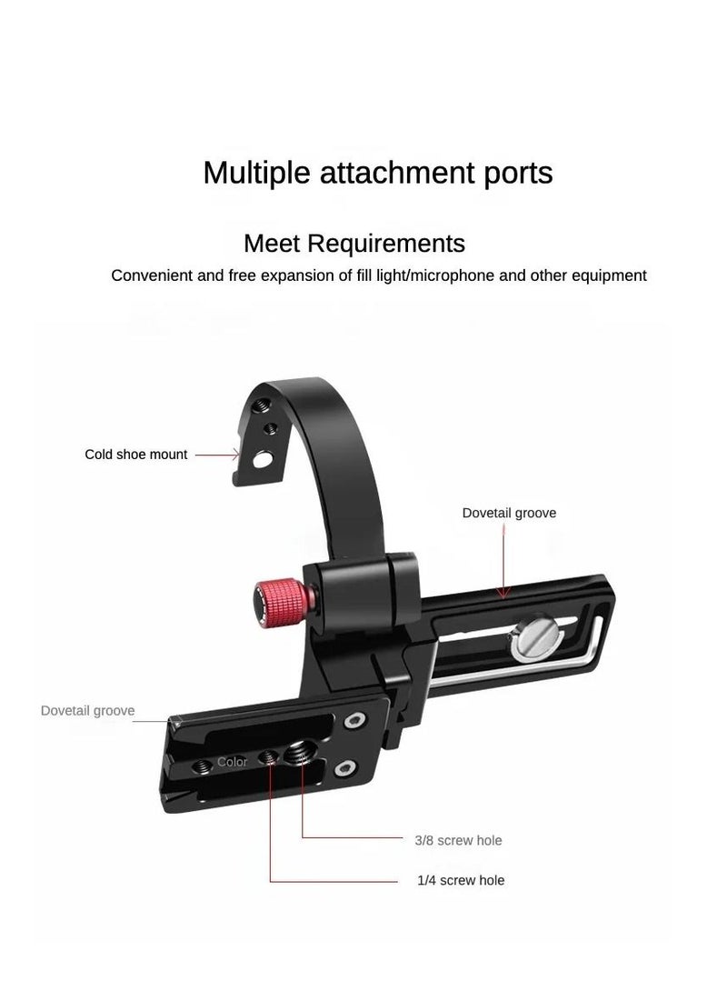 Horizontal Vertical Rig Camera Shooting Support with Bracket Semi-circular Ring for Sony Canon Nikon Fuji SLR Camera Video Holder  - Image 5