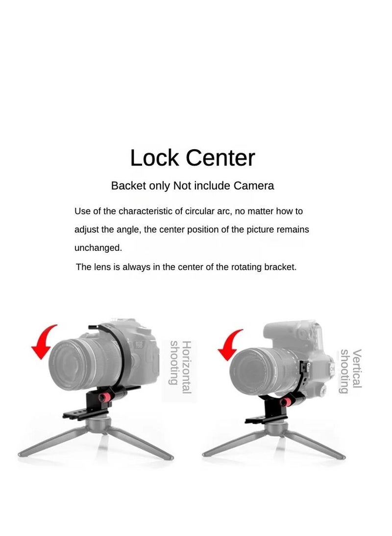 Horizontal Vertical Rig Camera Shooting Support with Bracket Semi-circular Ring for Sony Canon Nikon Fuji SLR Camera Video Holder  - Image 3
