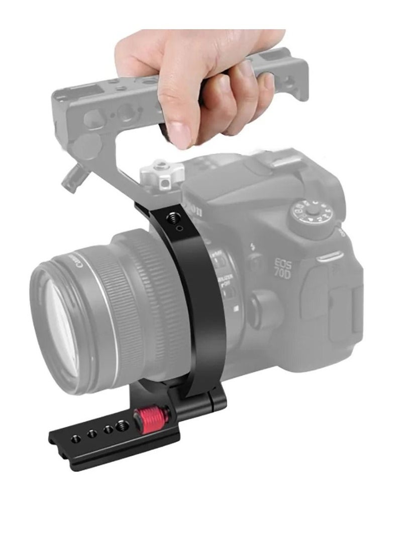 Horizontal Vertical Rig Camera Shooting Support with Bracket Semi-circular Ring for Sony Canon Nikon Fuji SLR Camera Video Holder  - Image 2