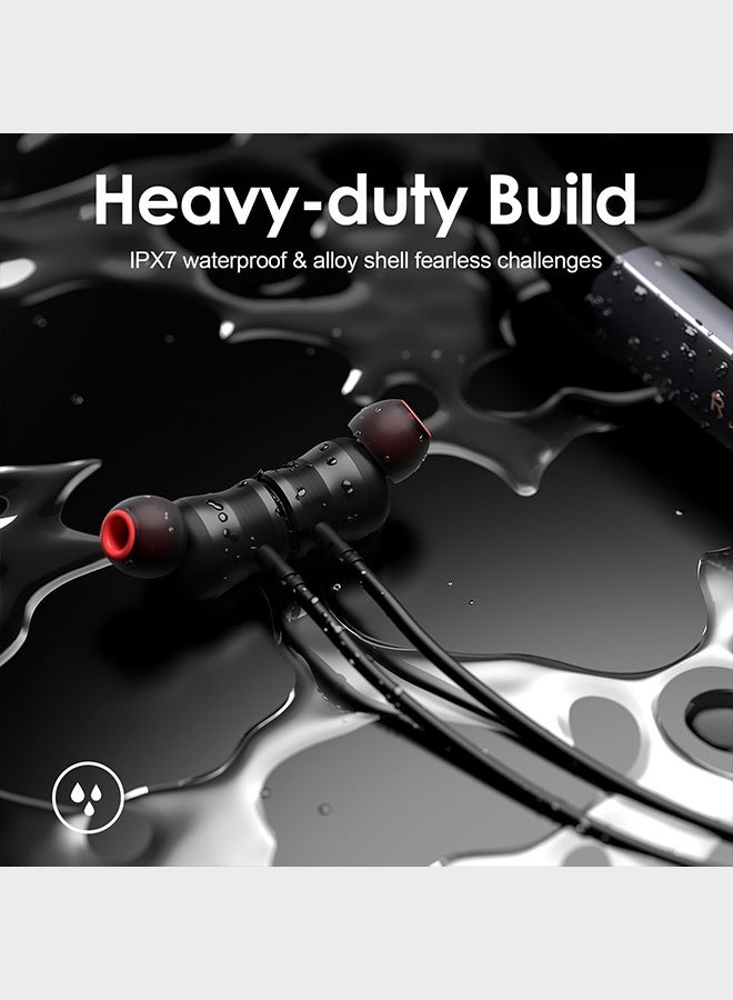 Bukela Neckband Bluetooth Headphones, Wireless Earbuds with Microphone Flashlight Around The Neck Waterproof Sport Headset Noise Cancelling Earbuds 120H Playtime for Running Cycling, bluetooth neckband - Image 5