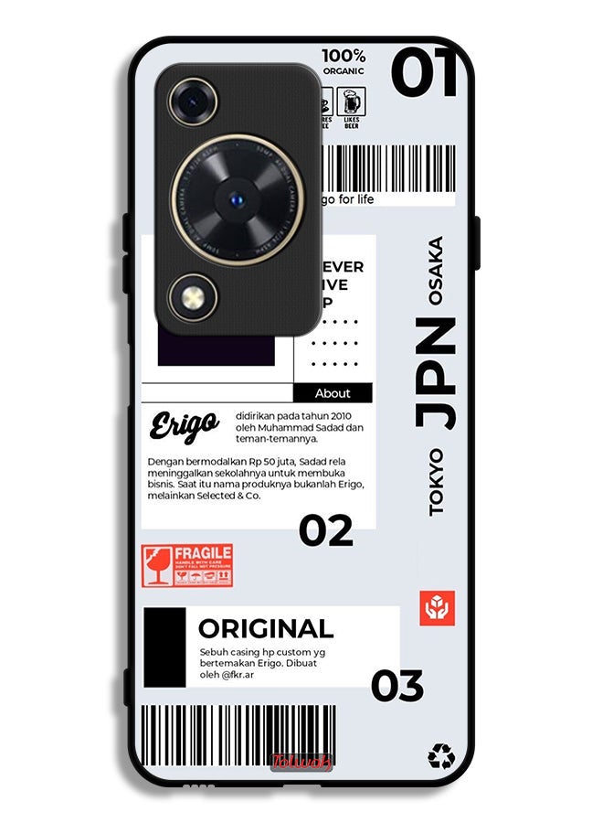 Tolwak Huawei Nova Y72S Protective Case Cover Japan Sticker