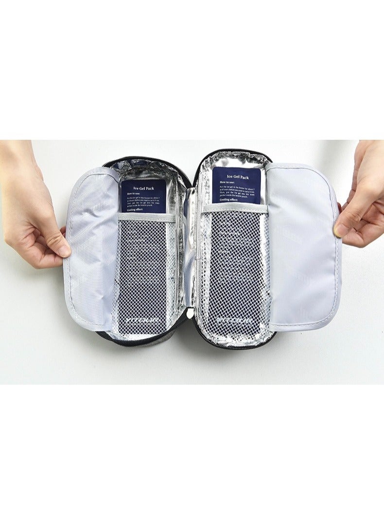 YITOUR Insulin Travel Case For Diabetic Medication With 2 Ice Cooling Pack, Insulated Cooling Bag  - Image 2