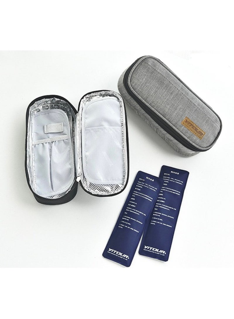 YITOUR Insulin Travel Case For Diabetic Medication With 2 Ice Cooling Pack, Insulated Cooling Bag  - Image 1