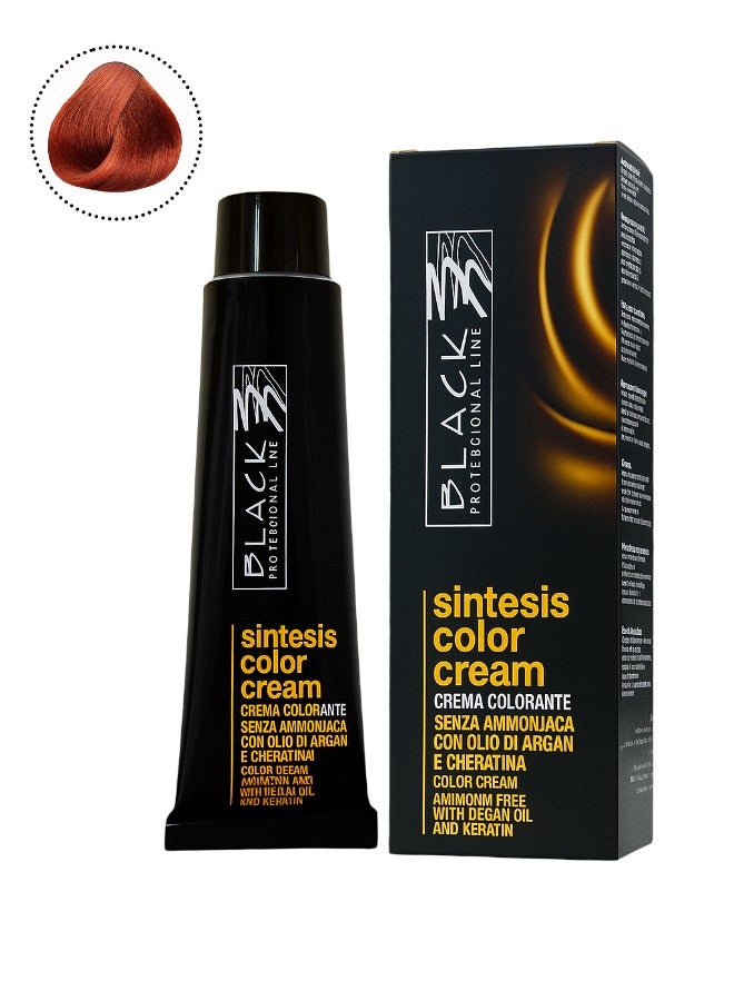 بلاك بروفيشينال لاين كريم سينتيسيس الأسود سينا لاند 5.45 - لون شعر خالي من الأمونيا مع زيت الأرجان - Image 1