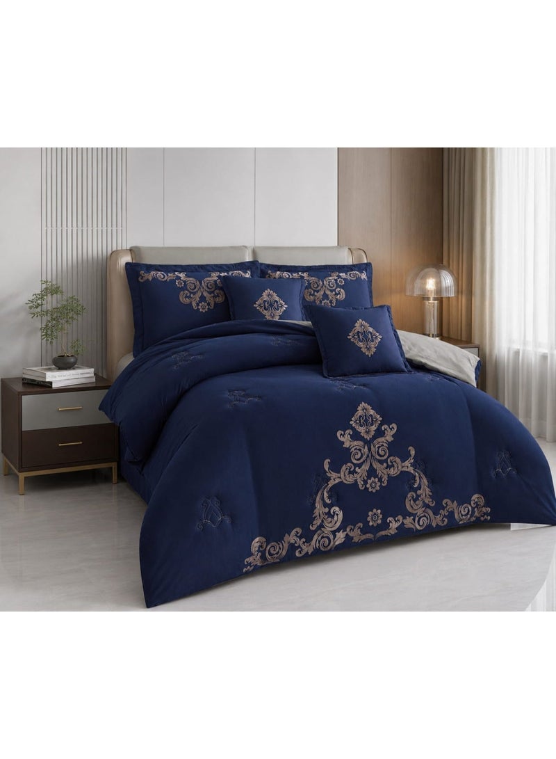 8-Piece Embroidered Double Bedspread Set – A Blend of Luxury and Comfort for Everyday Use - Image 3