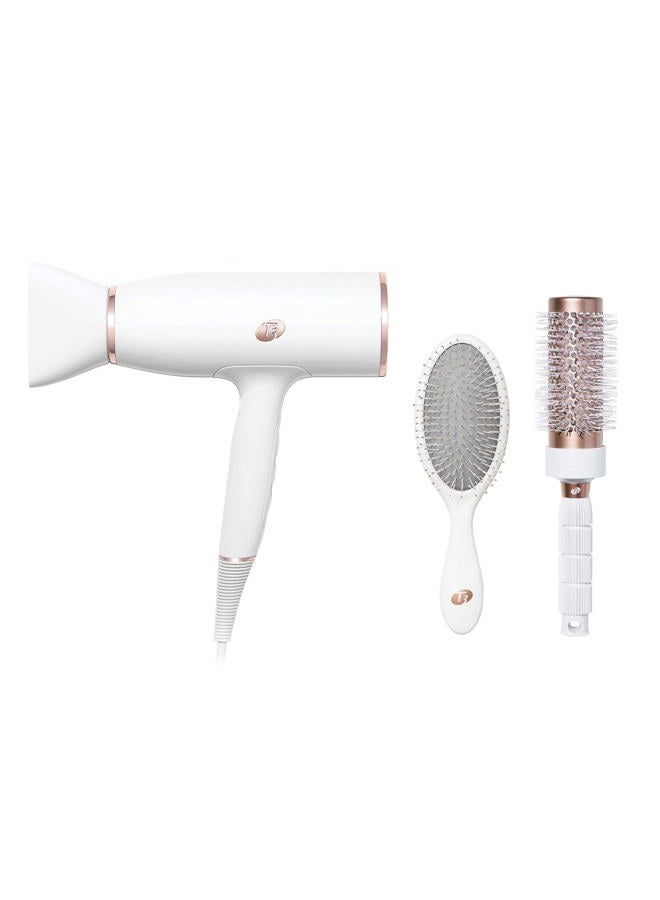 T3 AireLuxe Professional Ionic Hair Dryer and Brush Set, with 5 Heat and 3 Speed Settings, Ion Generator, Cool Shot, Includes Paddle Brush and 2.5" Round Brush - Image 1