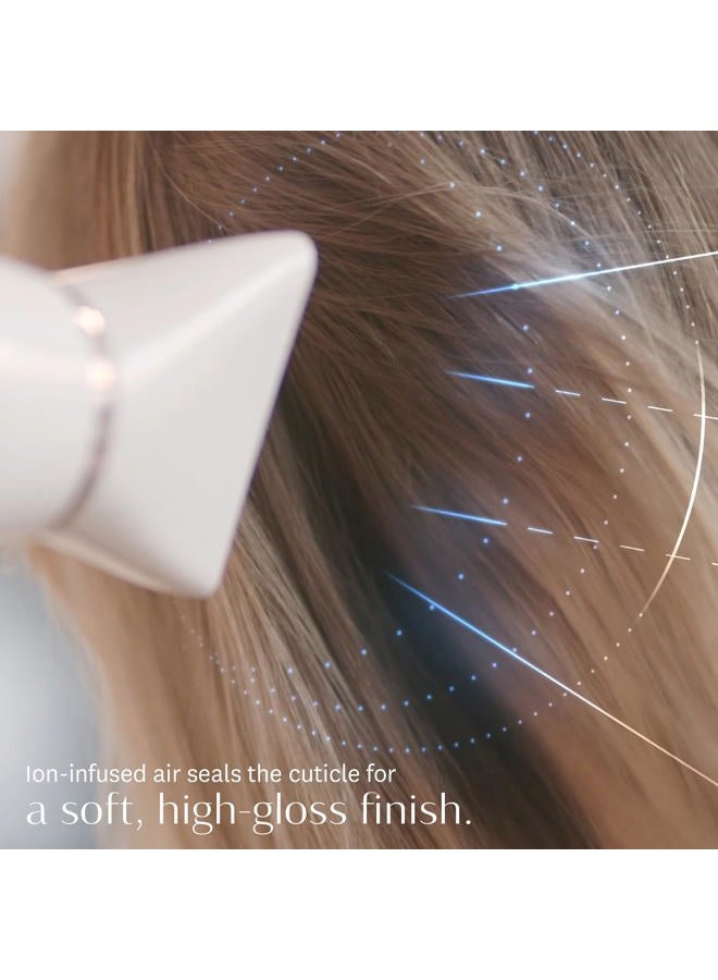 T3 AireLuxe Professional Ionic Hair Dryer and Brush Set, with 5 Heat and 3 Speed Settings, Ion Generator, Cool Shot, Includes Paddle Brush and 2.5" Round Brush - Image 5