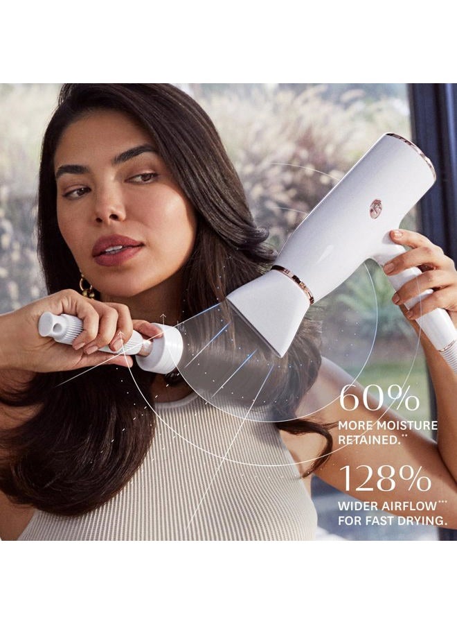 T3 AireLuxe Professional Ionic Hair Dryer and Brush Set, with 5 Heat and 3 Speed Settings, Ion Generator, Cool Shot, Includes Paddle Brush and 2.5" Round Brush - Image 3