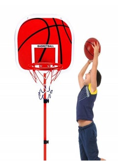Toyland Indoor Outdoor Adjustable Iron Frame 175 cm Kids Basketball Back Board Stand & Hoop Set for Kids  - Image 2