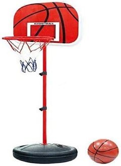 Toyland Indoor Outdoor Adjustable Iron Frame 175 cm Kids Basketball Back Board Stand & Hoop Set for Kids  - Image 3