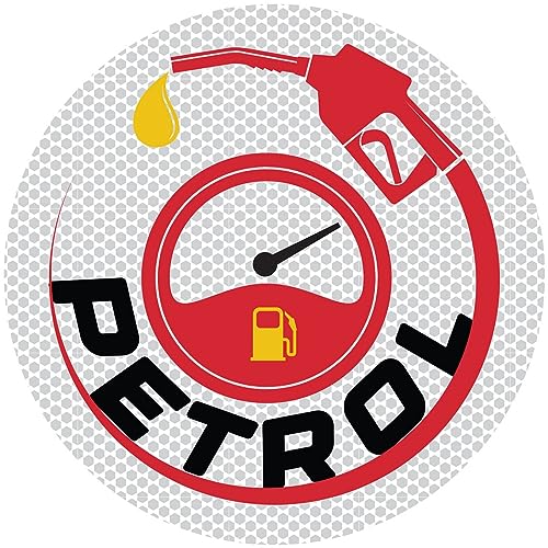 CVANU Reflective Petrol Self-Adhesive Fuel Reminder Sticker for Vehicles Pack of 2 (6inchX6inch)_202307-106 - Image 2