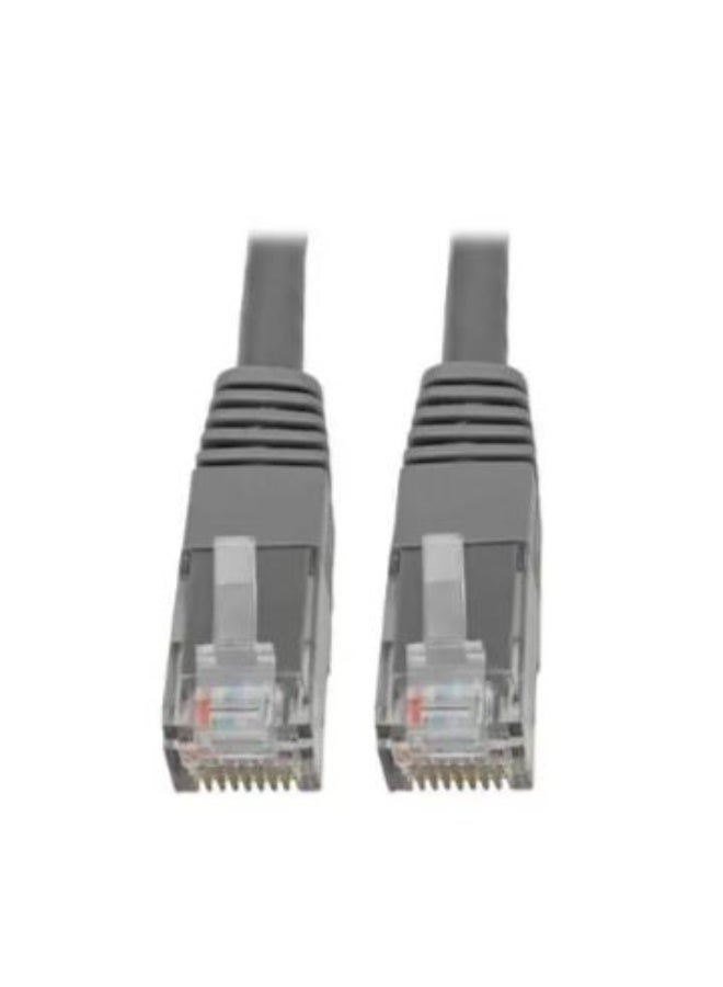 تريب لايت Tripp Lite N200-002-GY – كابل إيثرنت Cat6 جيجابت، بطول 2 قدم (0.6 م)، موصلات RJ45 مصبوبة، كابل شبكة عالي السرعة – لون رمادي - Image 2