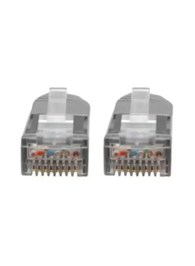 تريب لايت Tripp Lite N200-002-GY – كابل إيثرنت Cat6 جيجابت، بطول 2 قدم (0.6 م)، موصلات RJ45 مصبوبة، كابل شبكة عالي السرعة – لون رمادي - Image 1