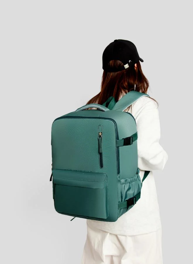 Take Two Green Large Capacity Travel Double Shoulder Laptop Bag