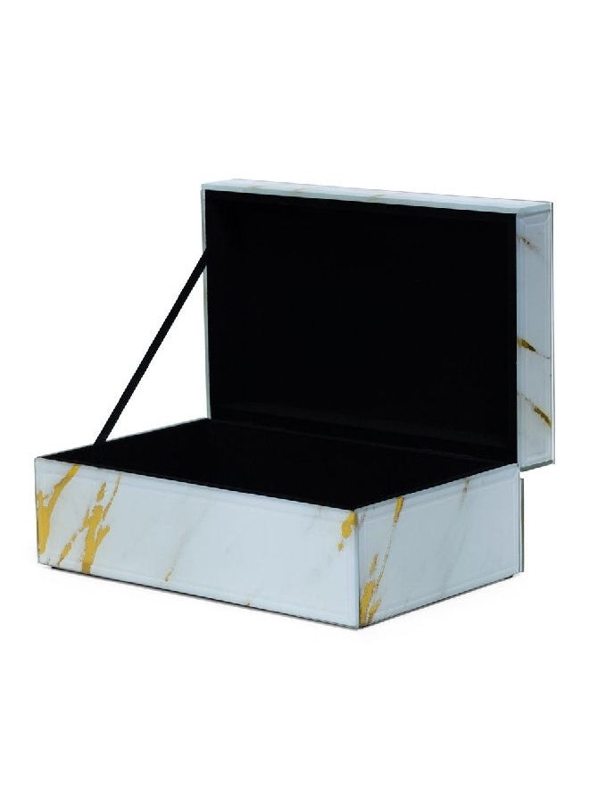 homes r us - Ore Jewellery Box, White - 24.5x8.5 cm - Image 1