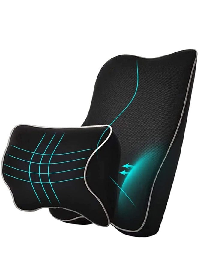 Snooe Car Lumbar Support Back Cushion and Neck Pillow Set - Image 5