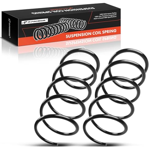 A-Premium 2Pcs Front Suspension Coil Spring Set Compatible with Volvo S40 1999-2003, V40 2000-2004, Driver and Passenger, Replace# 30883423 - Image 1