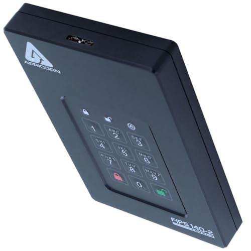 Apricorn 2TB Aegis Fortress L3- FIPS Level 3 Validated USB 3.0 Hardware Encrypted Portable Drive (AFL3-2TB) , black - Image 2