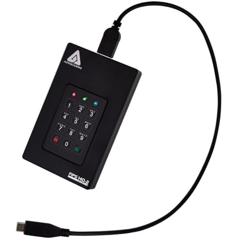 Apricorn 2TB Aegis Fortress L3- FIPS Level 3 Validated USB 3.0 Hardware Encrypted Portable Drive (AFL3-2TB) , black - Image 3