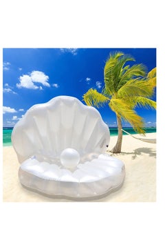 Inflatable Seashell Swimming Pool Floating Ball Giant Bed Mattress Beach Seashore Shell Shaped Water Sofa Air Cushion