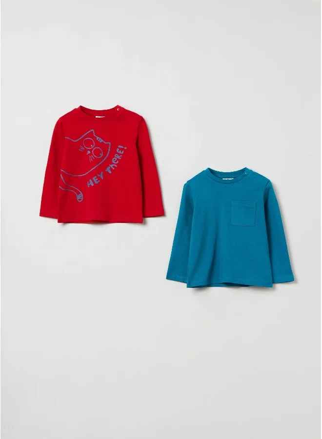 Ovs Two-pack T-shirts with long sleeves