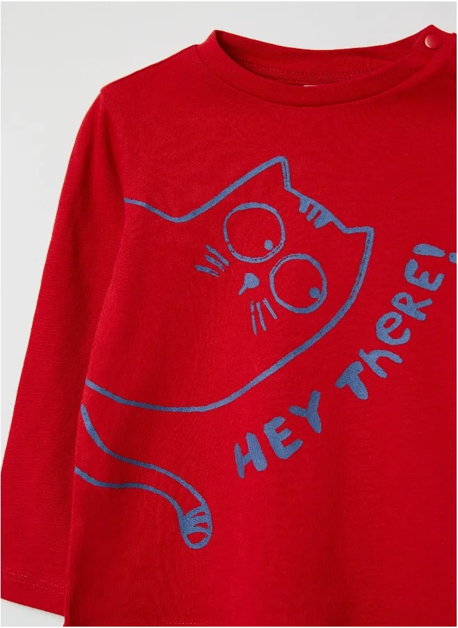 او في اس Two-pack T-shirts with long sleeves