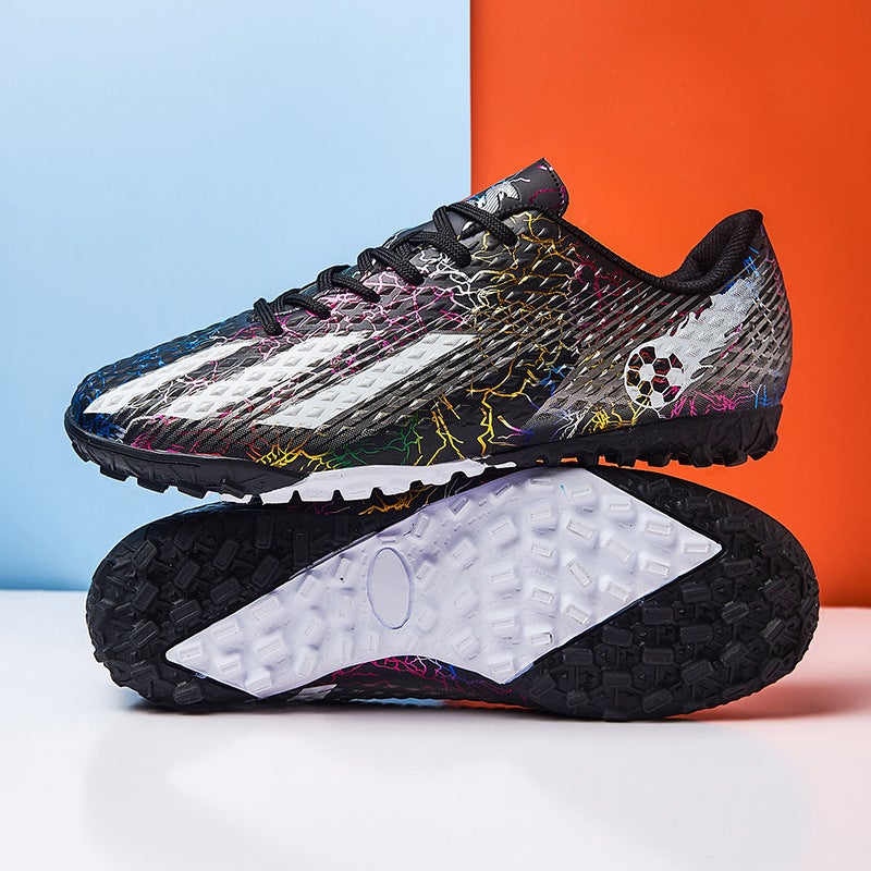 New Football Shoes For Primary And Secondary School Students Ag Training Short Spikes Kidsren'S Football Shoes Spiked Shoes For Boys And Girls - Image 1