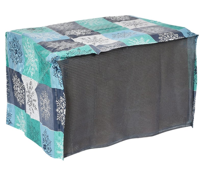 Kuber Industries Kuber Industries PVC Check Printed Microwave Oven Cover20 LTR Sky Blue50KM01250  - Image 3
