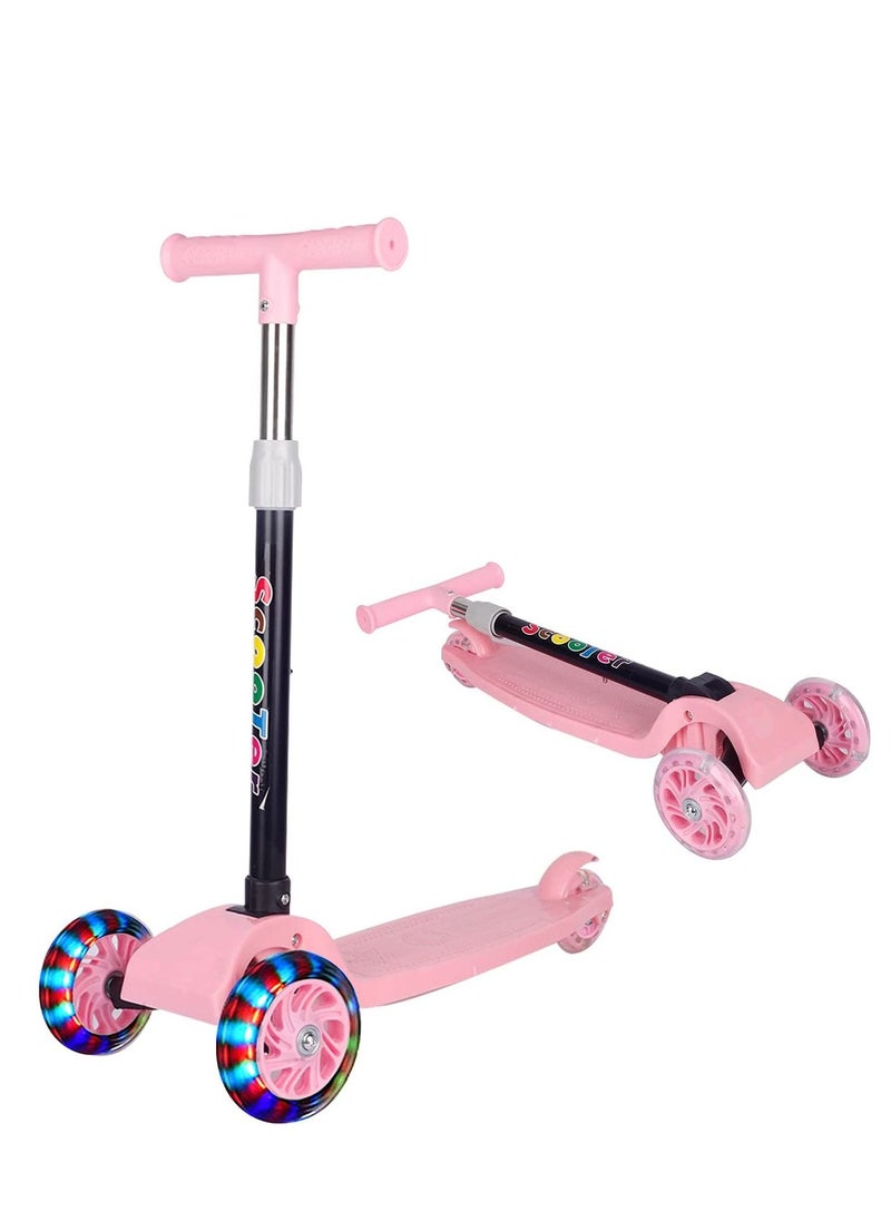 MissTiara - Folding Kick Scooter With LED Light Up Wheels - Image 1