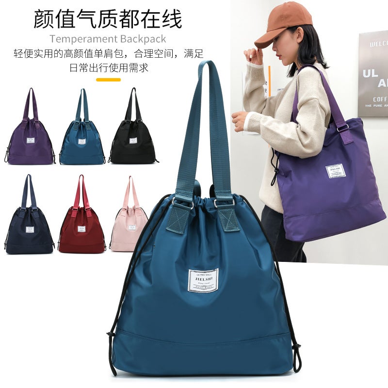 Fashion Casual Shoulder Bag Commuter Daily Dating Women'S Tote Bag Water-Repellent Large Capacity Nylon Cloth Bag - Image 3