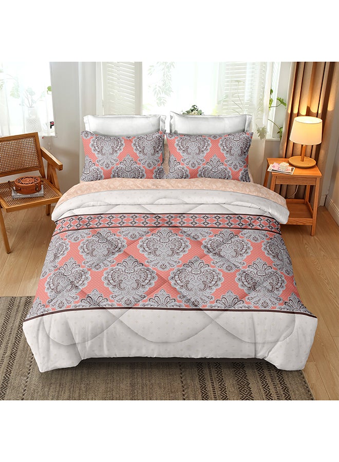 Noon East 4Pcs Comforter Set | Soft Microfiber Material | Multiple Color | 1 Comforter 160 X 230 Cm, 1 Fitted Sheet 120 X 200 Cm With 30 Cm Deep Pocket, 2 Pillow Cases 50 X 75 Cm | Suitable For Single Size Mattress - Image 1