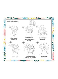Generic 6Pcs Hair Bun Maker, Small Bun Maker for Kids - Ballet and Sock Buns, Easy Hair Donut (6pc Black 2 Inch Size)  - Image 4