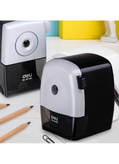 Deli Deli E0629B Rotary Pencil Sharpener with Adjustable Tip  Extra Sharp Blade, Desk Bracket, for Regular & Jumbo Pencils  - Image 1