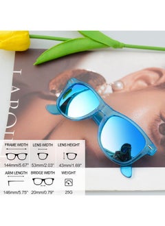 Joopin Trendy Square Sunglasses Oversized Sun Glasses Polarized Uv400 Fashion All Blue Shades For Men Women Vintage Shady Rays Sunnies  - Image 3