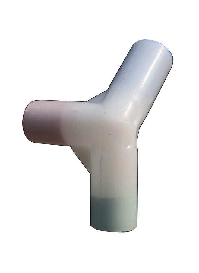 HomeCute HOMECUTE Spaire PVC Angular Socket for Homecute Hut Type Toys Play Tent House Only (White, Set of Small-3 Pcs and Big-2 Pieces, Total = 5 Pieces, 16 mm Pipe Socket) for Kid's Tent House  - Image 1